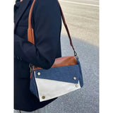 Women's Denim Canvas Tote Bag Handbag Shoulder Purse