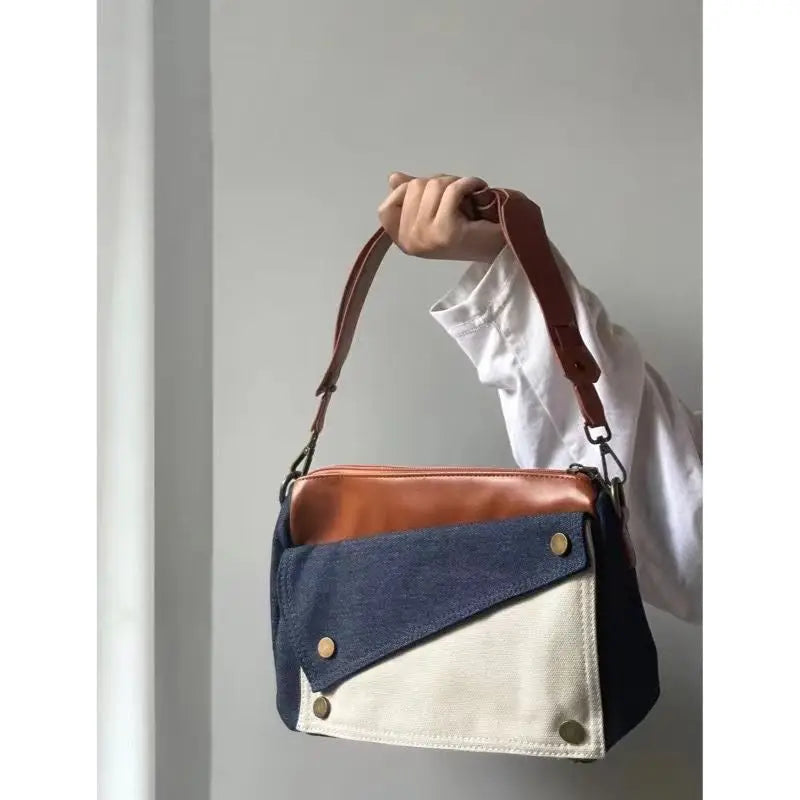 Women's Denim Canvas Tote Bag Handbag Shoulder Purse