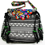 Vintage Ethnic Shoulder Hobo Embroidery Floral Cross Body Bag