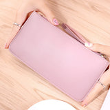 Women Long Purse Large Capacity Red Wallet