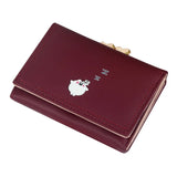 Women Short Three Fold Candy Purse Card Holder Bag Wallet