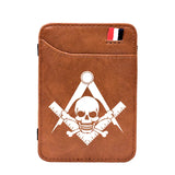 Freemason Skull Leather Magic Wallet BE1000