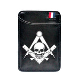 Freemason Skull Leather Magic Wallet BE1000