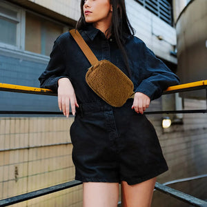 Fleece Waist Bag for Men and Women in Autumn and Winter