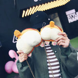 Harajuku Corgi Butt 3D Crossbody Bag Plush Shoulder Christmas Gift