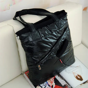 Cotton Warm Hand Bag Winter Bags Women Shoulder Bag