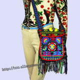 Vintage Hmong Tribal Ethnic Boho Shoulder Bag Embroidery Tapestry 005