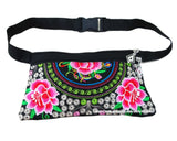 Vintage Hmong Ethnic Waist Bag Embroidery Waist Pack Bags