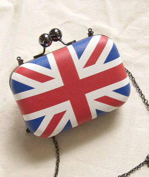 England Flag Women Clutch Vintage Messenger Bag Shoulder Bag PU Leather Handbags