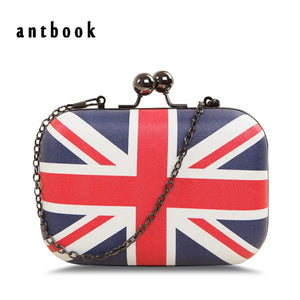 England Flag Women Clutch Vintage Messenger Bag Shoulder Bag PU Leather Handbags