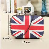 England Flag Women Clutch Vintage Messenger Bag Shoulder Bag PU Leather Handbags