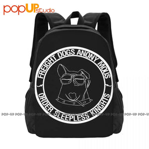 Freight Dogs Mockup Graphics Backpack Large Capacity Travel Beach Bag
