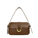 French PU Leather Armpit Bag Cross Body Women Small Square Bag