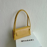 French Avocado Green Shoulder Bag for Women PU Leather Handbag