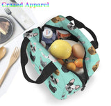 French Bulldog Insulated Lunch Bag Portable Thermal Cooler Box Reusable