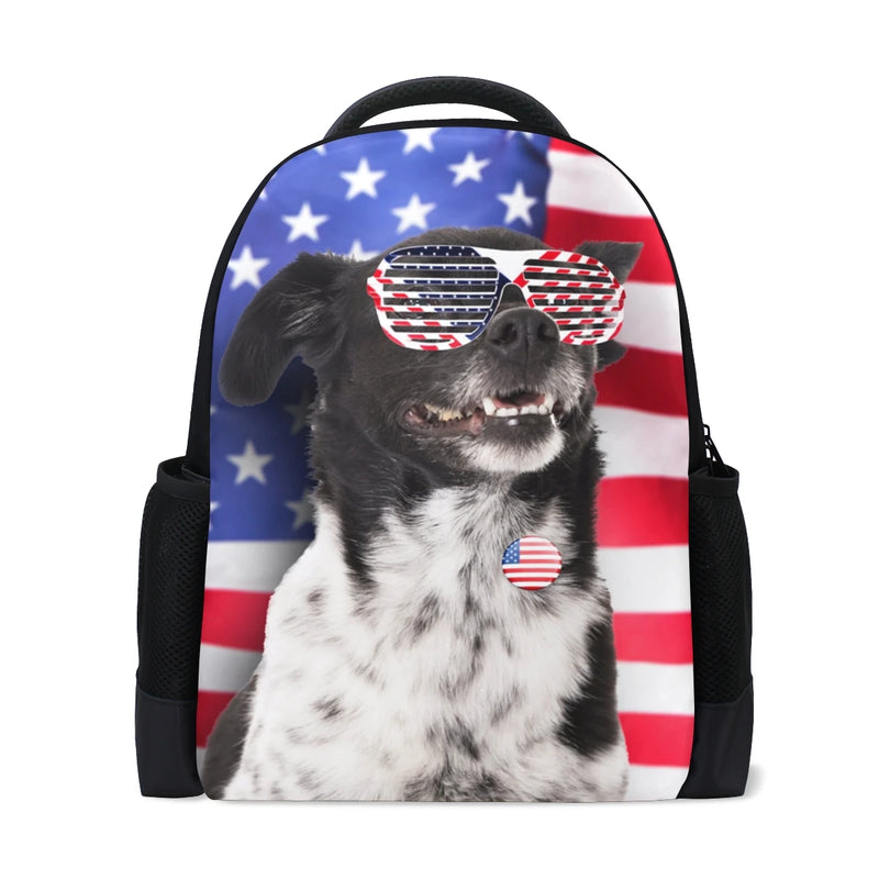 French Bulldog Portrait School Bag for Children Teenager Shoulder Schoolbag