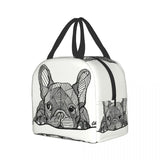 French Bulldog Puppy Insulated Lunch Bag - Reusable Thermal Cooler