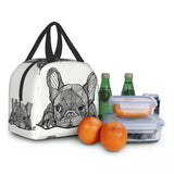 French Bulldog Puppy Insulated Lunch Bag - Reusable Thermal Cooler