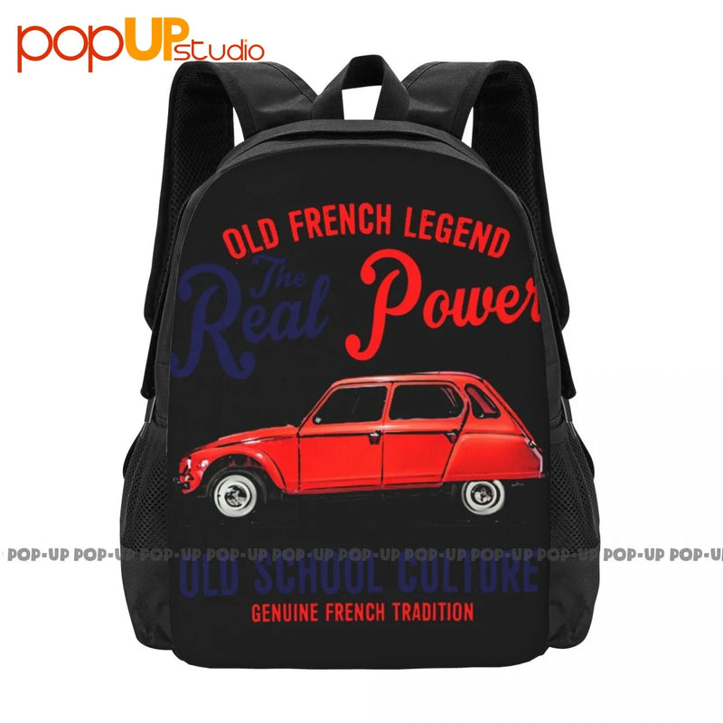 French Car Dyane Backpack Large Capacity Shoe Bag 3d Printing Multi-function