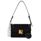 French Women Winter Shoulder Handbag Nubuck Leather Messenger