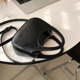 French Shoulder Bag for Women Summer Soft Pu Leather Underarm Bags