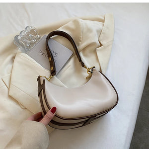French Half Moon Bag Autumn Women's Vintage All-match Shoulder Crossbody Handbag