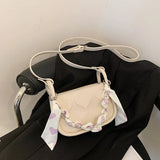 French Niche Small Bag Silk Scarf Chain Shoulder Messenger Bags
