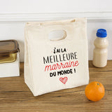 French Printed Pattern Cooler Lunch Bags Portable Insulated Canvas