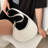 French Style Leather Shoulder Bag Small Handbag Vintage Tote Purse