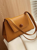 French Texture Shoulder Bag for Women Summer Solid Underarm Pack