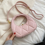 French Half Moon Shoulder Bag for Women Summer Clutch Purse