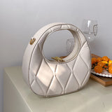 French Half Moon Shoulder Bag for Women Summer Clutch Purse