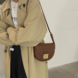 French Small Bag Female Saddle Messenger Bag
