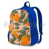 Vintage Retro Boho Oranges Tropical Citrus Outdoor Hiking Backpack