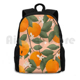 Vintage Retro Boho Oranges Tropical Citrus Outdoor Hiking Backpack
