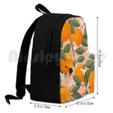 Vintage Retro Boho Oranges Tropical Citrus Outdoor Hiking Backpack