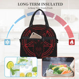Cooler Bag Baphomet Goat Head Print Portable Thermal Lunch Bag For Women