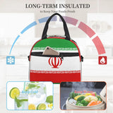 Iran Flag Cooler Bag Portable Thermal Lunch Box Tote Food Bag