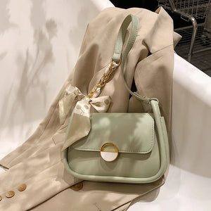 Summer Women Shoulder Messenger Bag Small Square Ribbon Bag