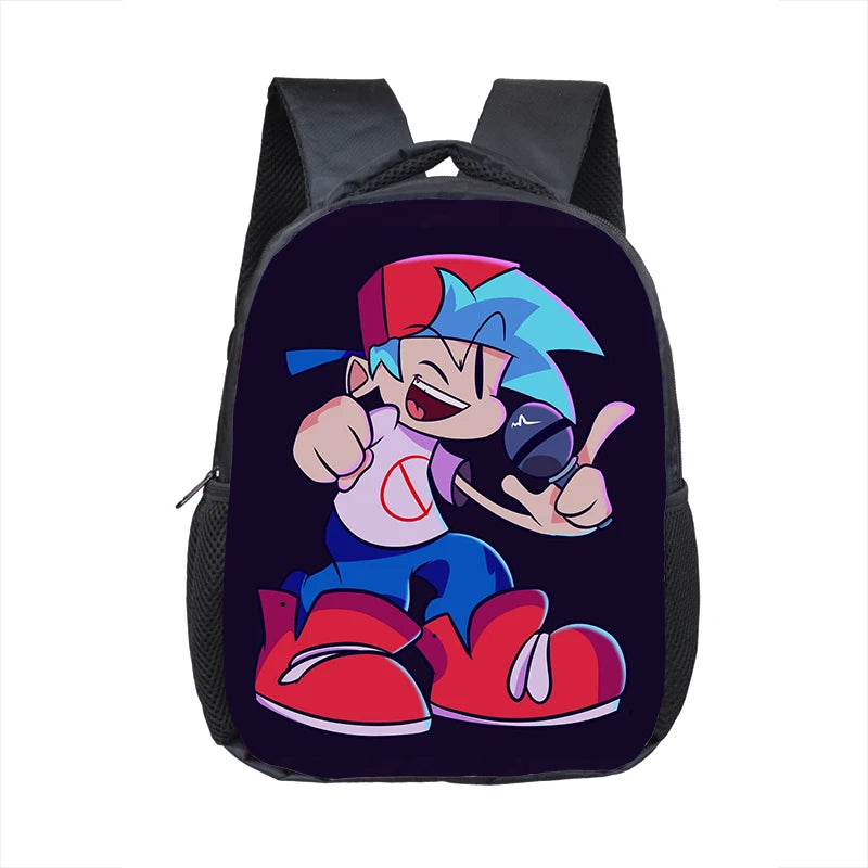 FNF Backpack Kids Boys Girls Video Game School Bag Small Rucksack
