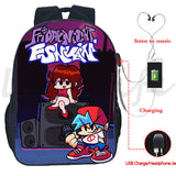 Teenager USB School Backpack for Boys Girls
