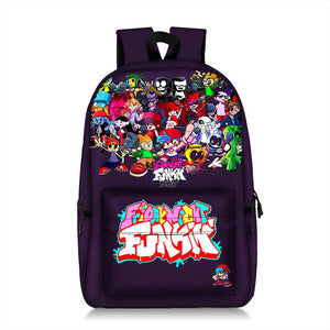 Friday Night Funkin Backpacks Boys Girls School Bags Back To School Bookbag