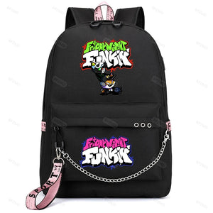 Friday Night Funkin Usb Charging Backpacks Mochila Backpacks