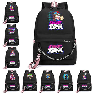 Friday Night Funkin Usb Charging Backpacks Mochila Backpacks