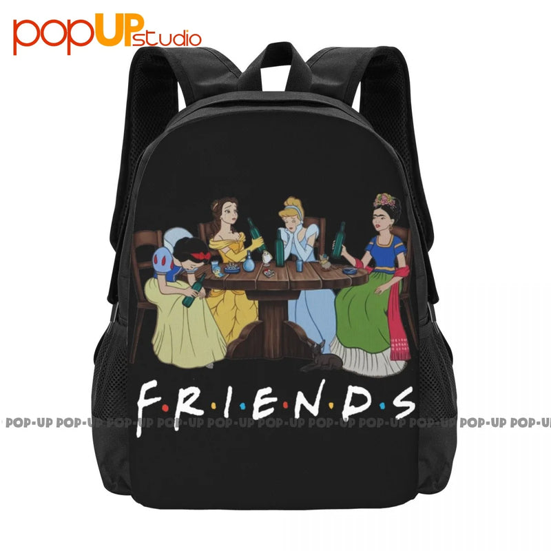 Girls Drinking Shirts Princess Party Backpack Large Capacity