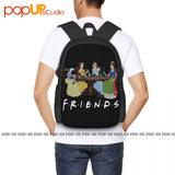 Girls Drinking Shirts Princess Party Backpack Large Capacity