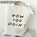 TV Show Recycle Bag Shopper Jute String Bolsa Sacolas
