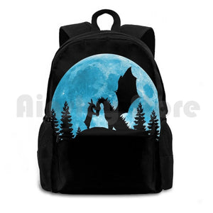 Moon Outdoor Hiking Backpack Waterproof Camping Travel Dragon
