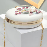 Fringe Flower Wild Shoulder Handbag Small Round Bag