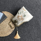 Fringe Shell Lock Bag Women's Handbags Purses Embroidery